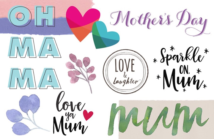 Designs we love for personalised Mother's Day gifts! 