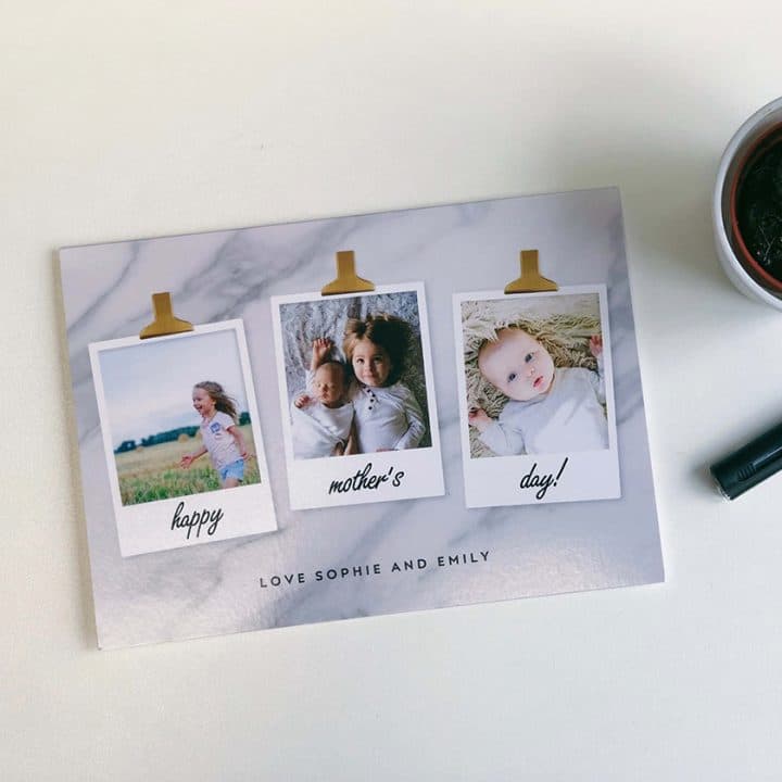 Photo Clip Collection - personalised Mother's Day Cards for Mum
