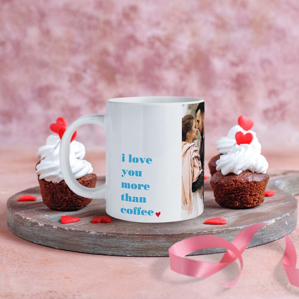 coffee mug with cupcakes