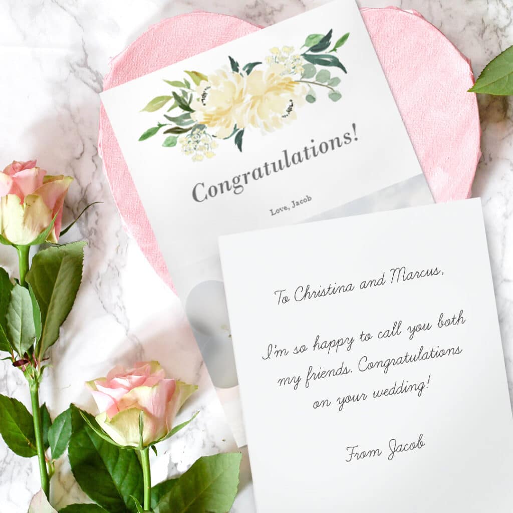 wedding congratulations cards messages
