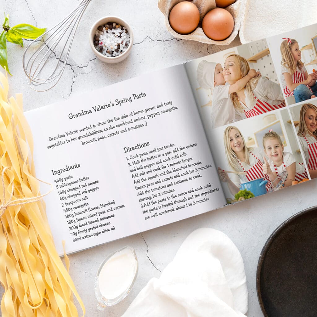 Create On-Trend Gifts With Snapfish like this Family Recipe Photobook
