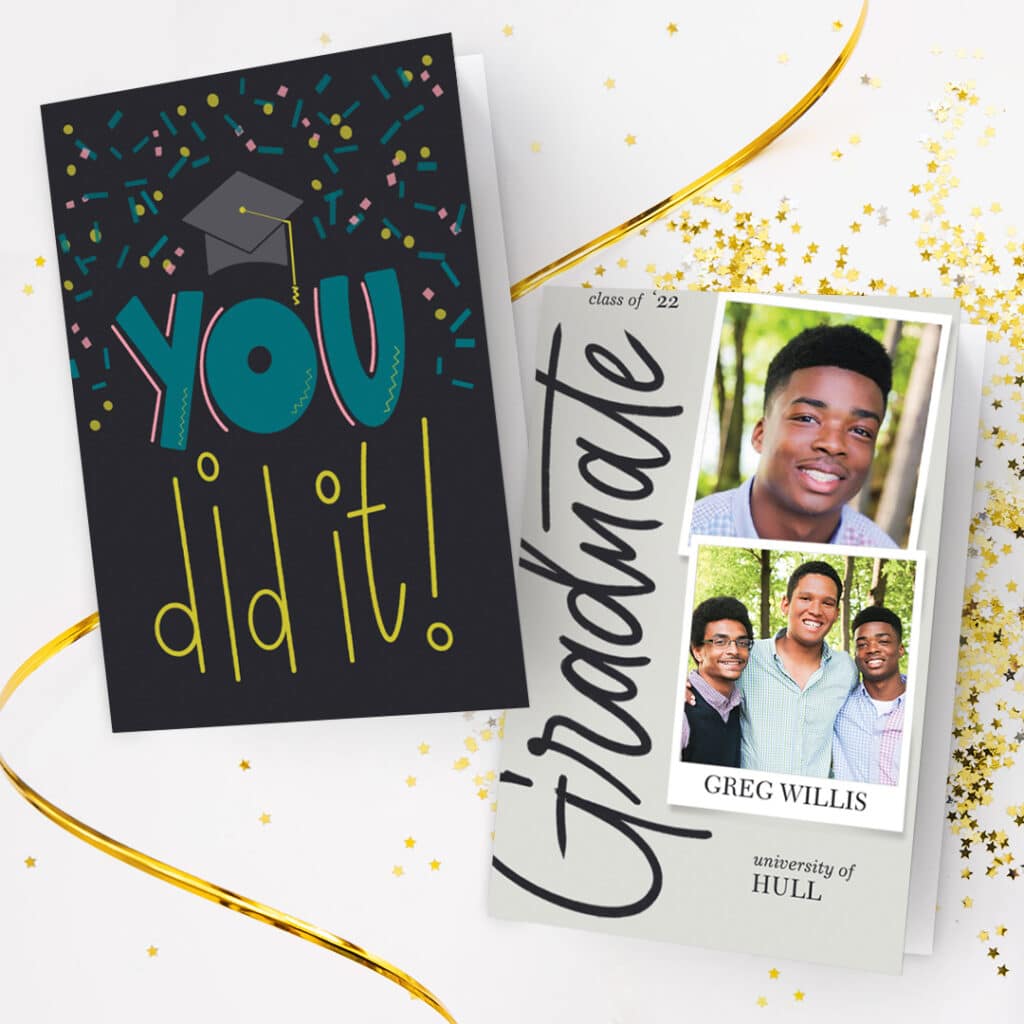 Create On-Trend Gifts With Snapfish like this Graduation Card customised with pictures