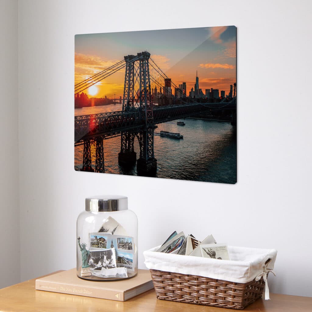 Customise your walls with stylish Metal Prints - just add photos with Snapfish