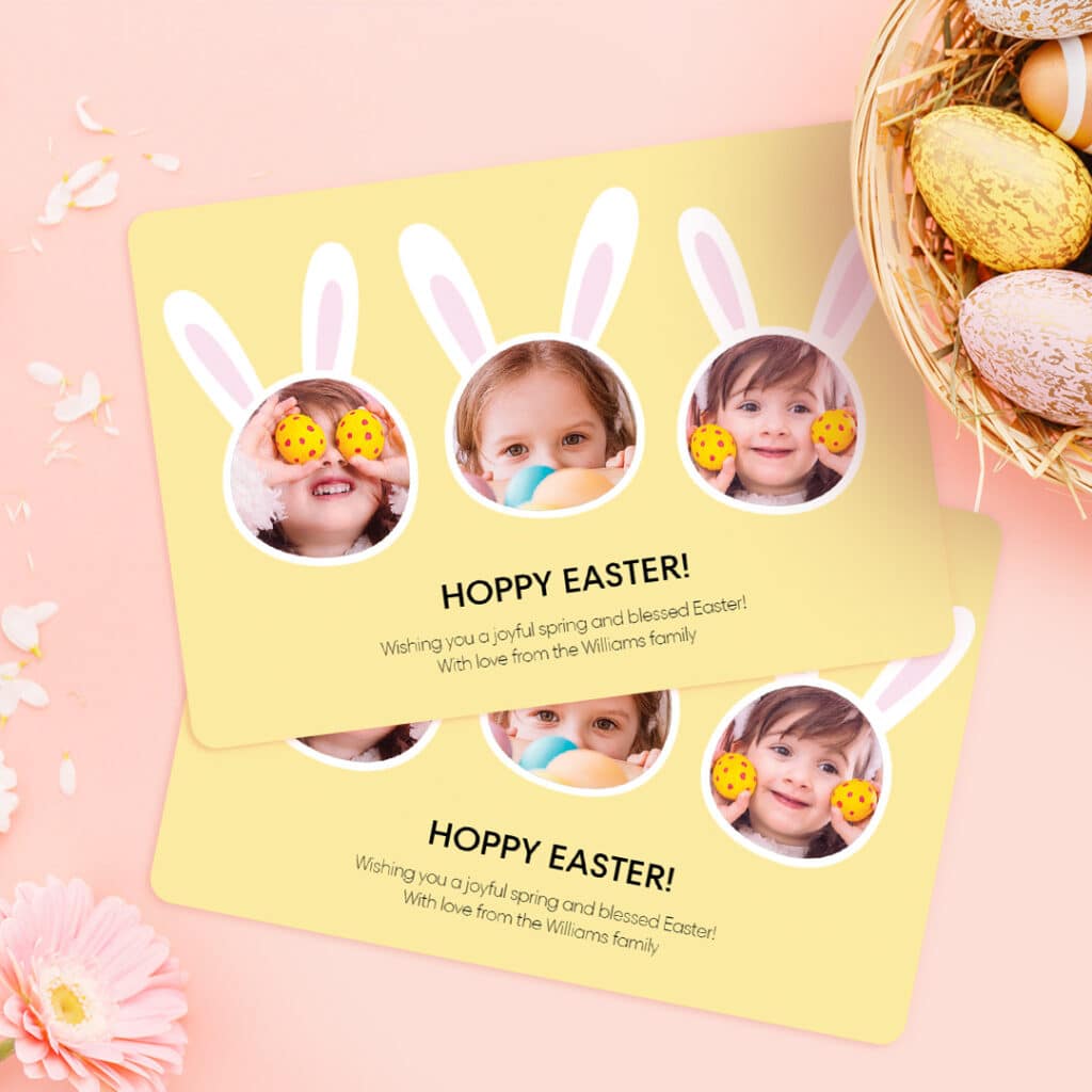 Create On-Trend Gifts With Snapfish like these Easter Cards