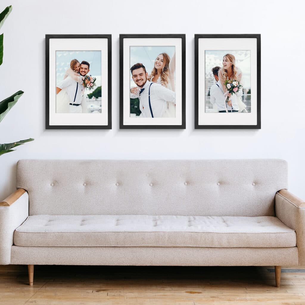 Customise your walls with Ready Framed Prints - Just add photos with Snapfish