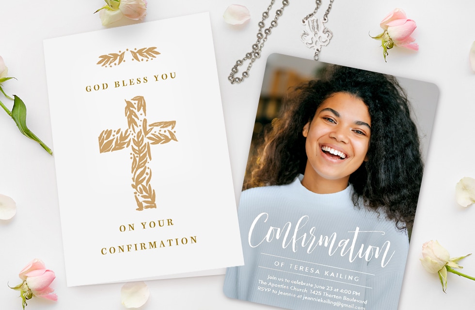 The Most Beautiful Confirmation Invitations & Cards Made With Your Pictures On Snapfish