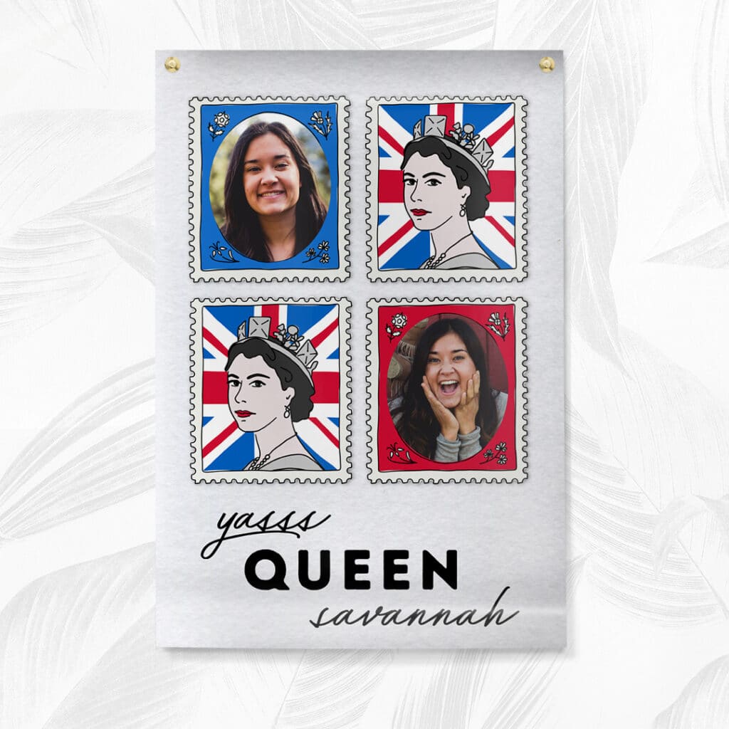 Yass Queen Stamped jubilee poster