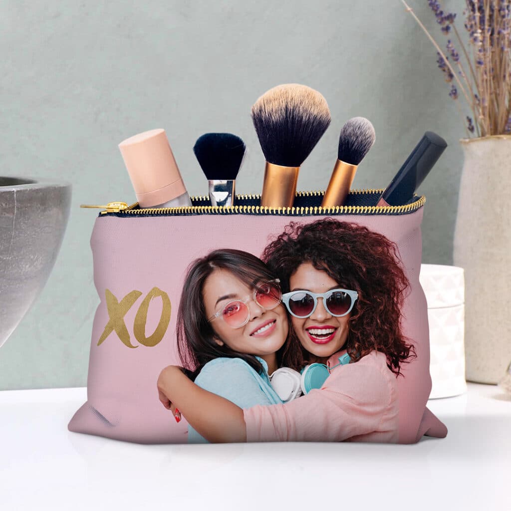 New Personalised Pouch with make up brushes inside