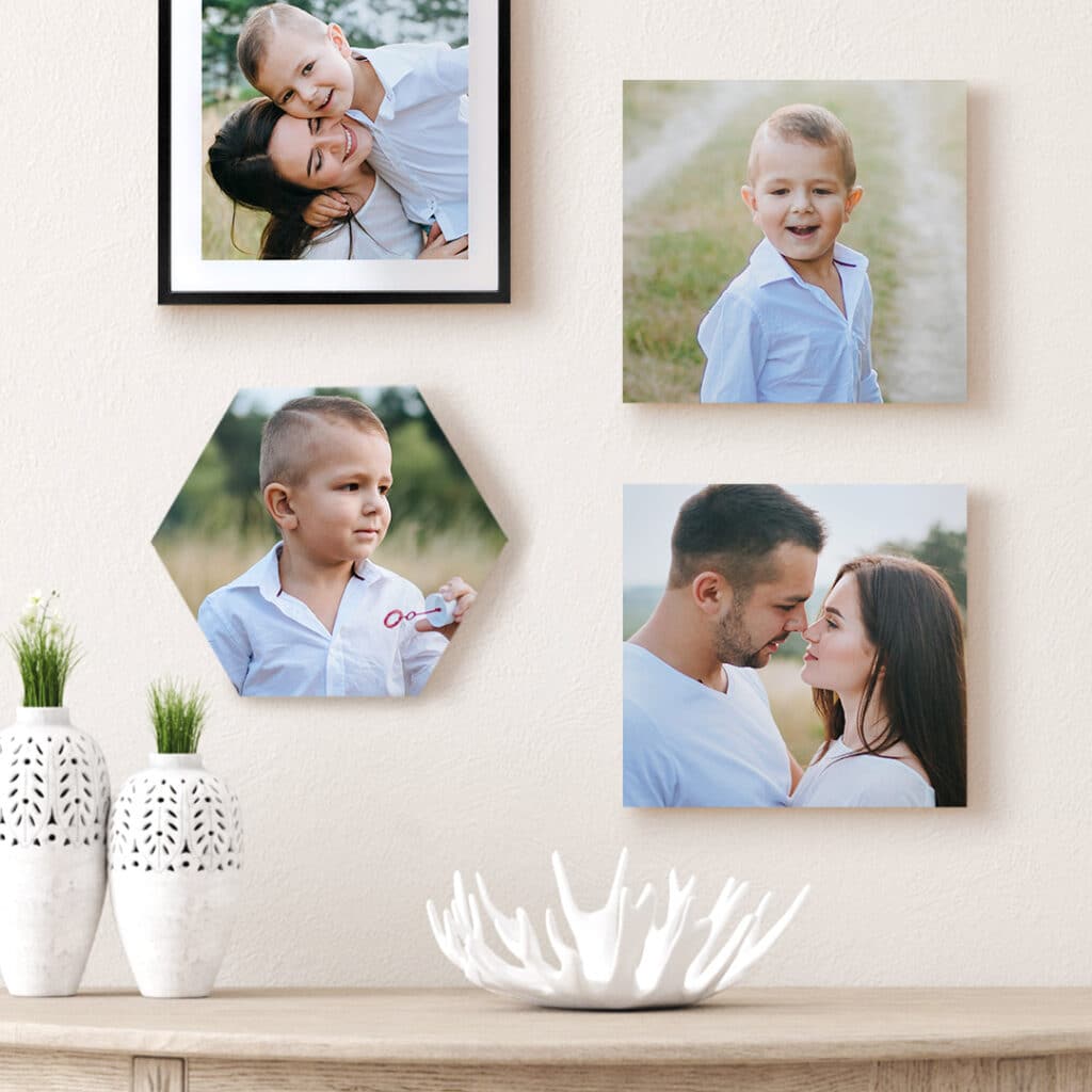 Selection of photo tiles in various formats